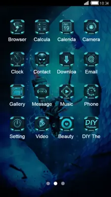 Gaming Launcher Theme Blue Lighting android App screenshot 3